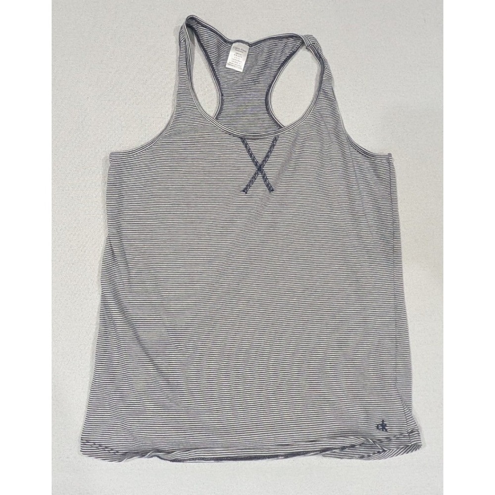 Calvin Klein Sleepwear Tank Top Womens S Blue Striped Racerback Lounge Shirt